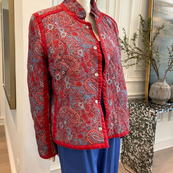 Silkland Woman’s 100% Silk Mandarin collar jacket - Picture 4 of 8